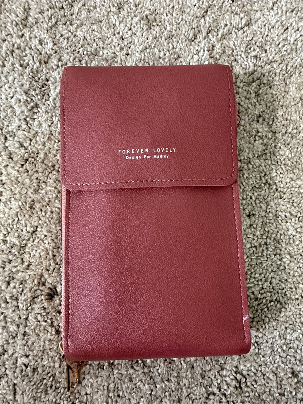 NWT Mini Crossbody Phone Bag in Dark Mauve